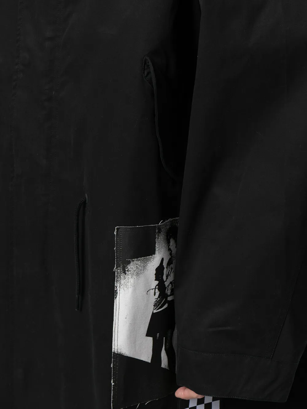 фото Raf simons x fred perry пальто с капюшоном и нашивкой