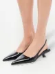 Miu Miu patent-leather slingback pumps