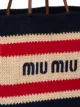 Miu Miu Shopper mit Logo-Print