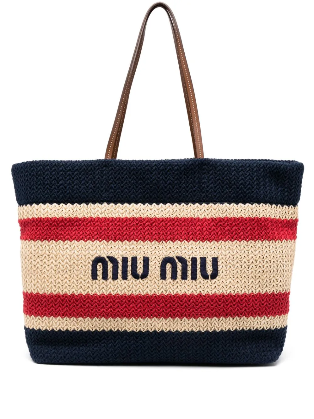 Image 2 of Miu Miu logo-print tote bag