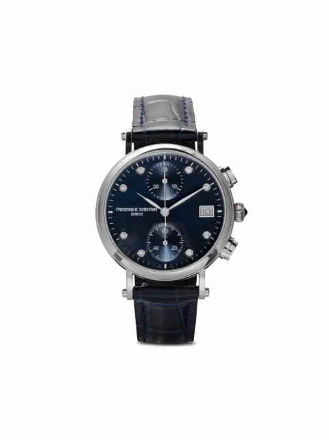 Frédérique Constant Relógio cronógrafo com movimento a quartzo de 34mm