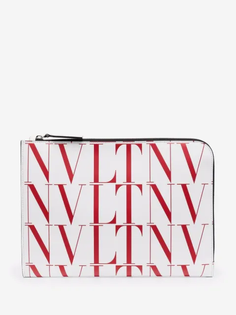 Valentino Garavani VLTN logo-print clutch bag