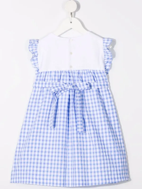 gingham shift dress