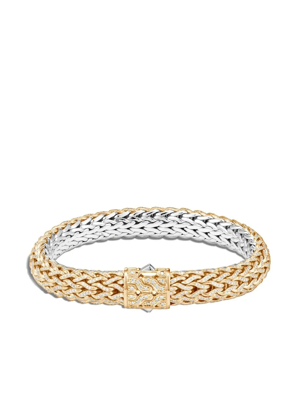 

John Hardy pulsera Classic de cadena en oro amarillo de 18kt - Plateado