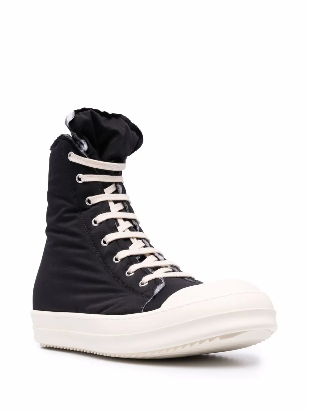 фото Rick owens высокие кеды из канваса
