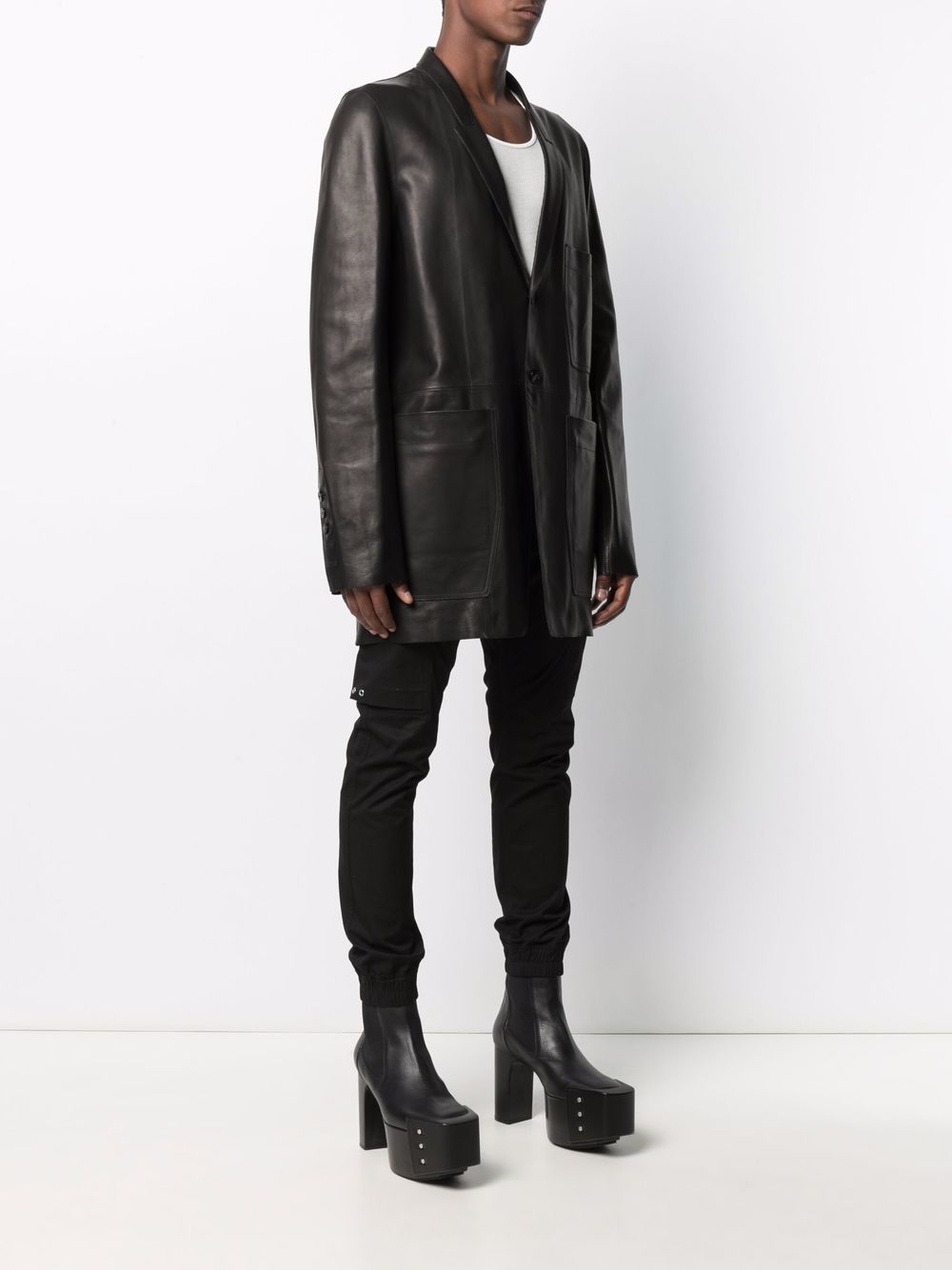 Rick Owens Lido Leather Jacket - Farfetch