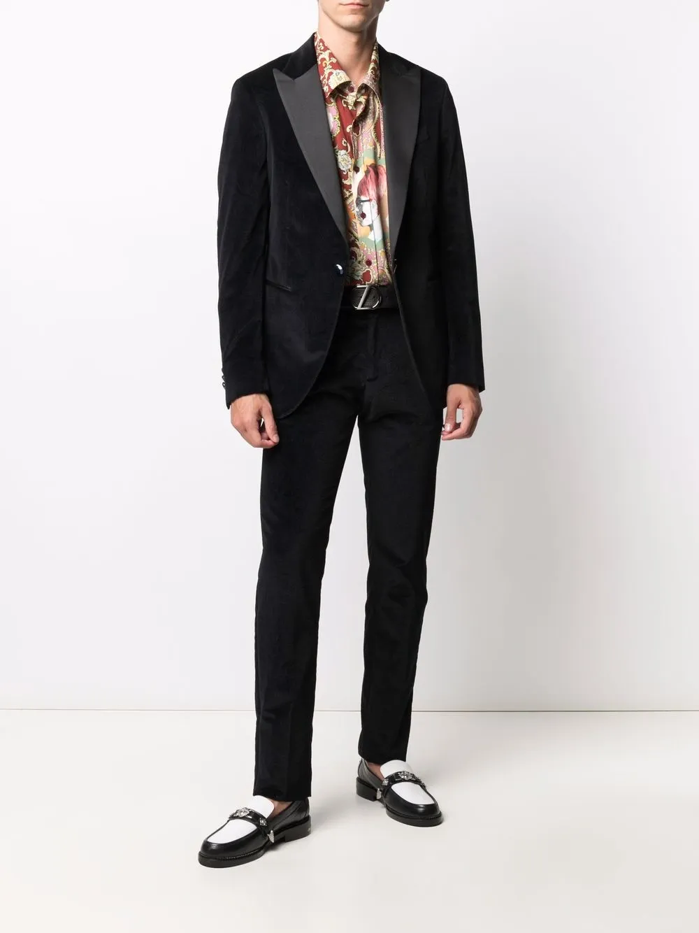 Image 2 of ETRO patterned velvet blazer