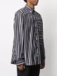 Raf Simons chemise rayée à slogan imprimé