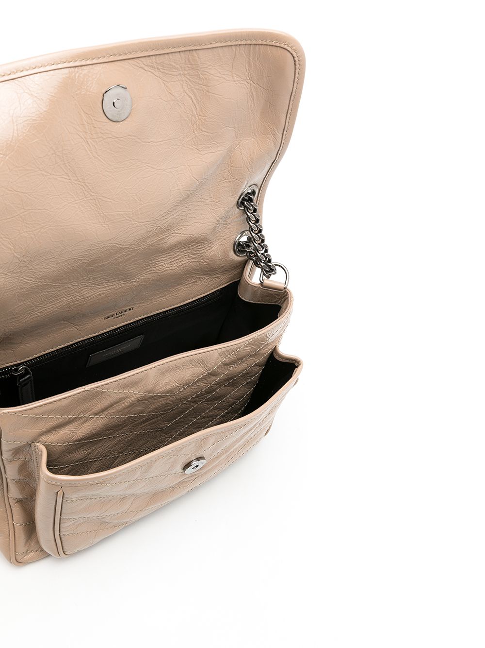 Shop Saint Laurent Medium Niki Shoulder Bag In Neutrals