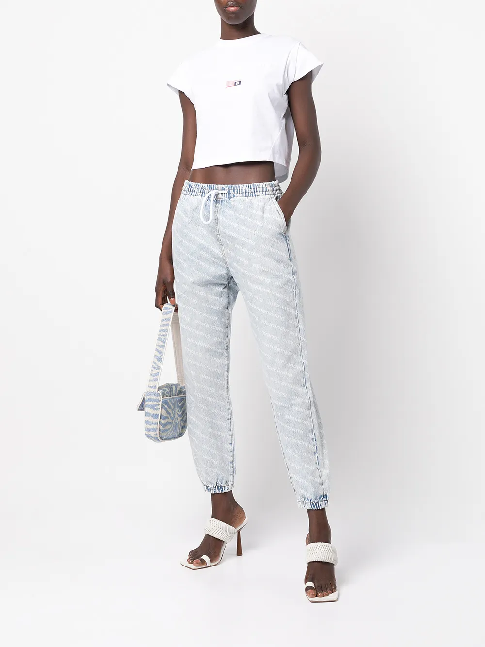 фото Alexander wang широкие джинсы pebble beach