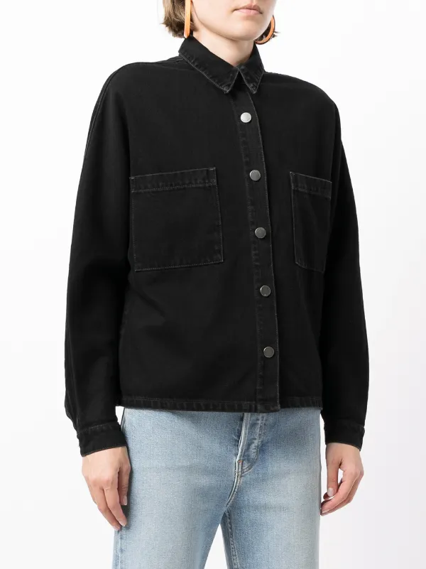 Shop Nobody Denim Batwing denim shirt 