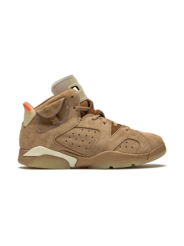 Jordan Kids x Travis Scott Air Jordan 6 Retro British Khaki ...