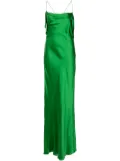 Michelle Mason bias-cut silk gown - Green