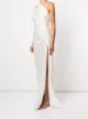 Michelle Mason one-shoulder silk gown