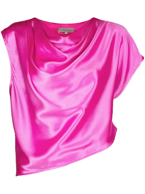 Michelle Mason asymmetric drape top
