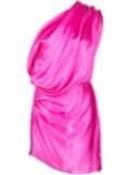 Michelle Mason satin symmetric mini dress - Pink