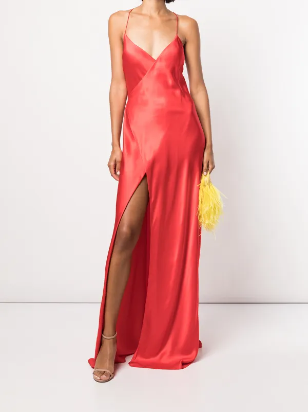 ワンピース Michelle mason saffron gown Michelle Mason one-shoulder Silk Gown | Pink | FARFETCH