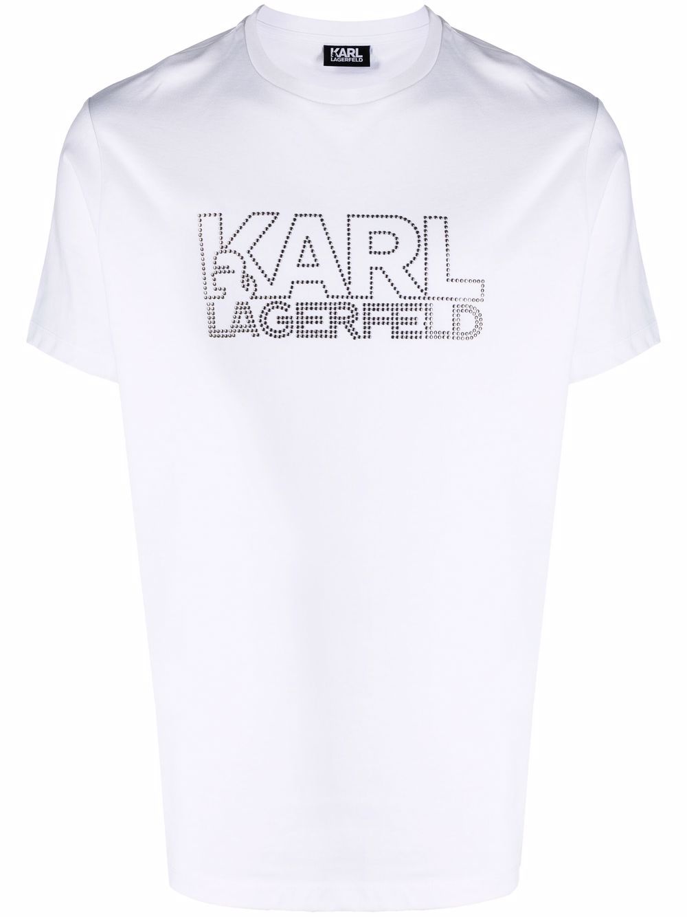 Karl Lagerfeld Logo Print crew-neck T-shirt - Farfetch