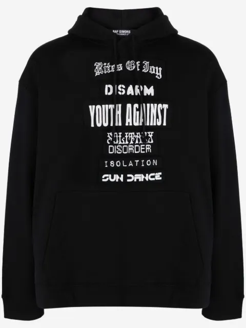 Raf Simons Hoodie mit Patch-Detail