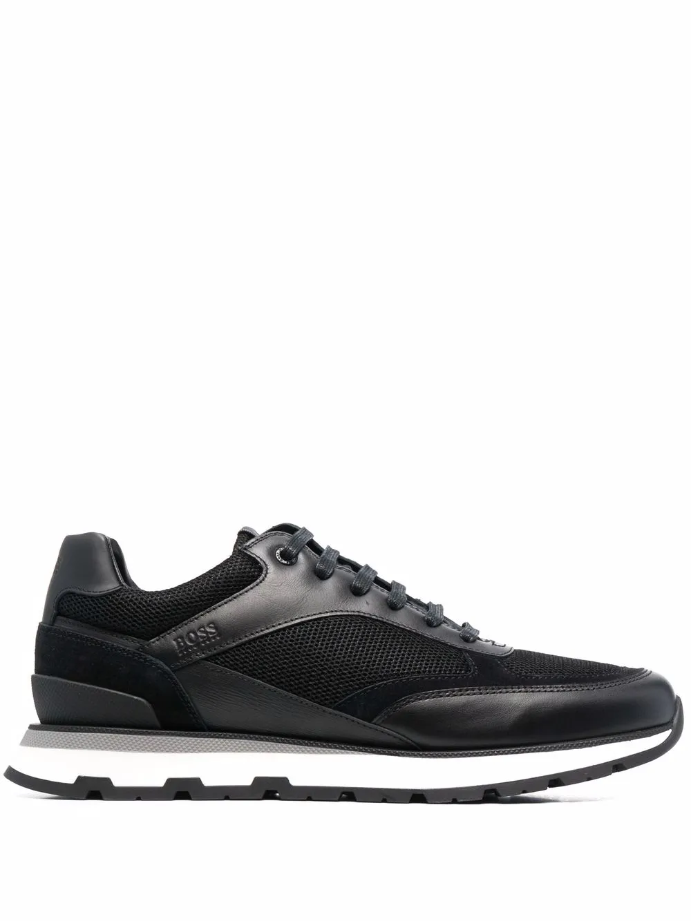 

BOSS tenis bajos con paneles - Negro