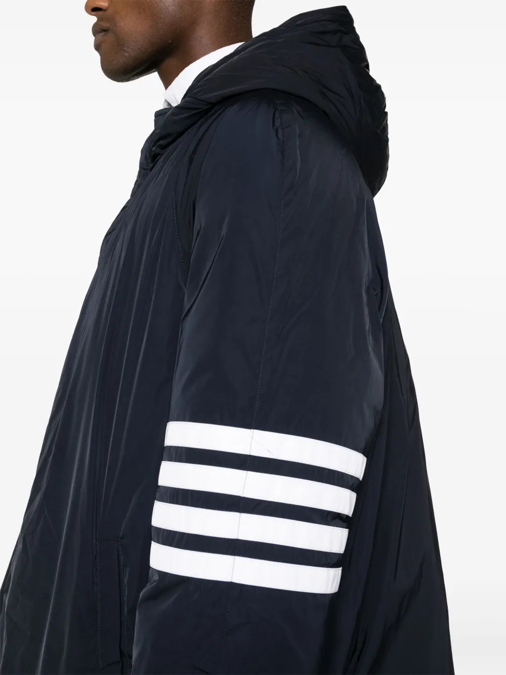 Thom Browne Jack met capuchon Blauw