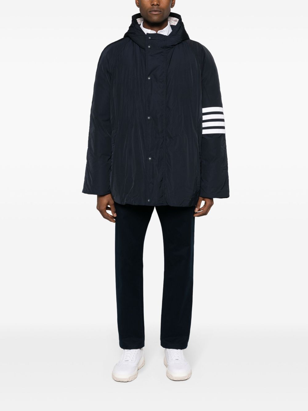 Thom Browne Jack met capuchon - Blauw