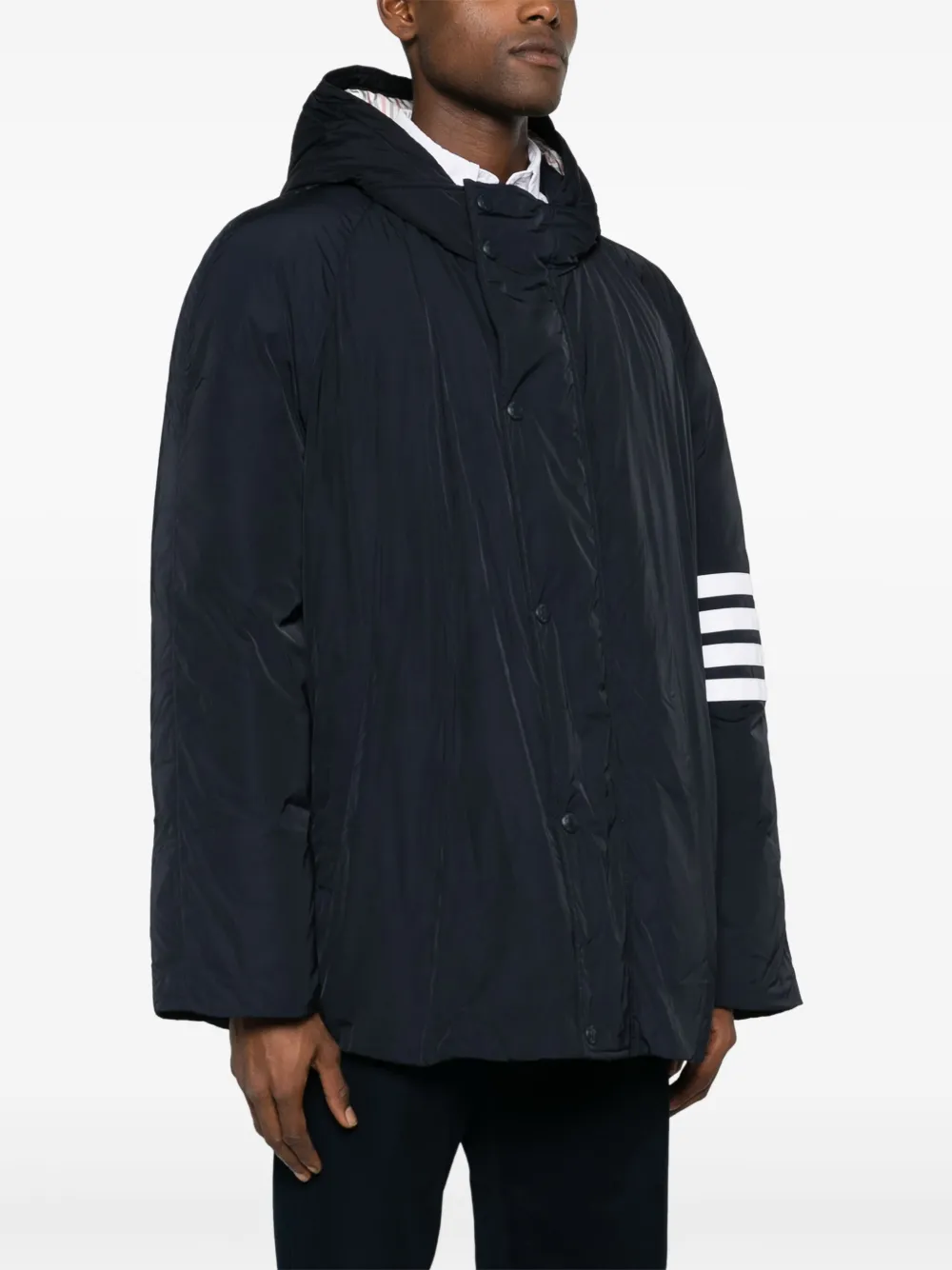 Thom Browne Jack met capuchon Blauw