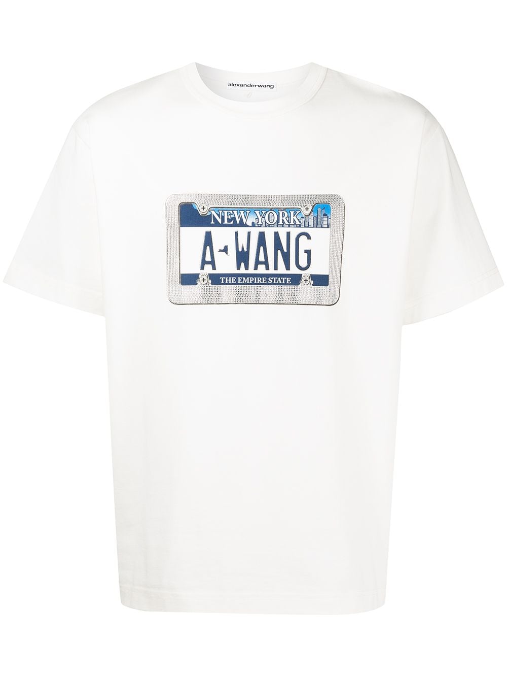 фото Alexander wang футболка license plate с принтом