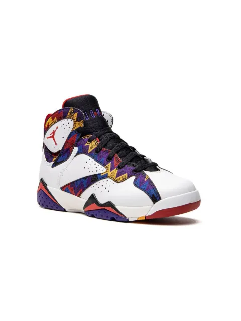 Jordan Kids Air Jordan 7 Retro BG "White/University Red/Black/Bright Concord" sneakers