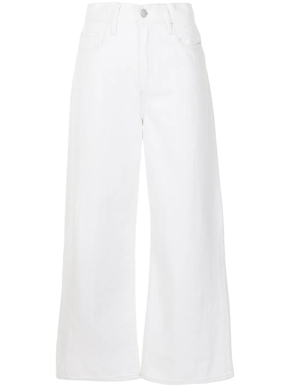 

Nobody Denim Skylar high-rise flared jeans - White