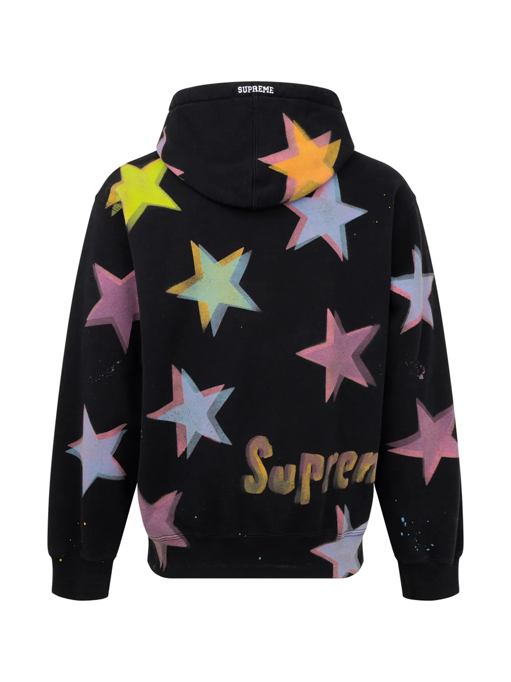 Supreme Hoodie met print - Zwart