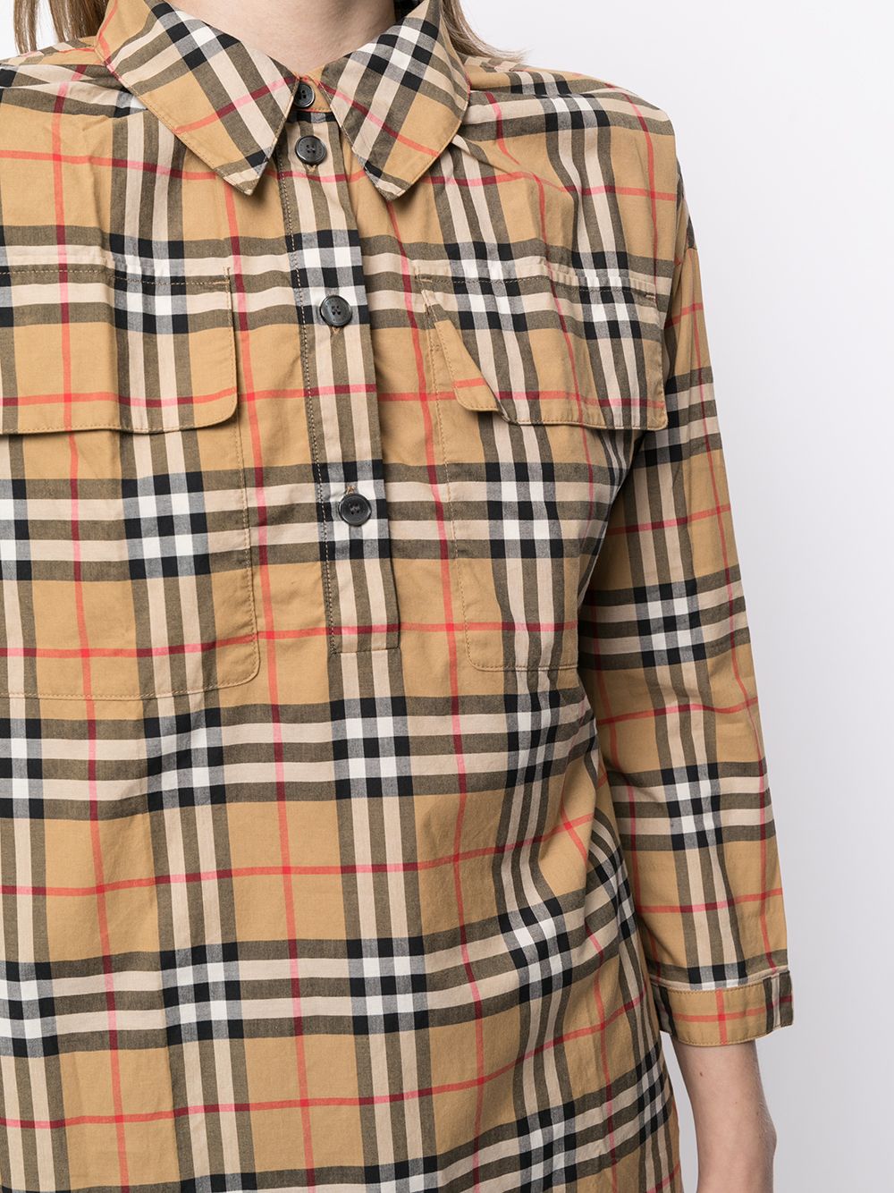 фото Burberry pre-owned рубашка в клетку house check