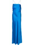 Michelle Mason bias-cut silk gown - Blue