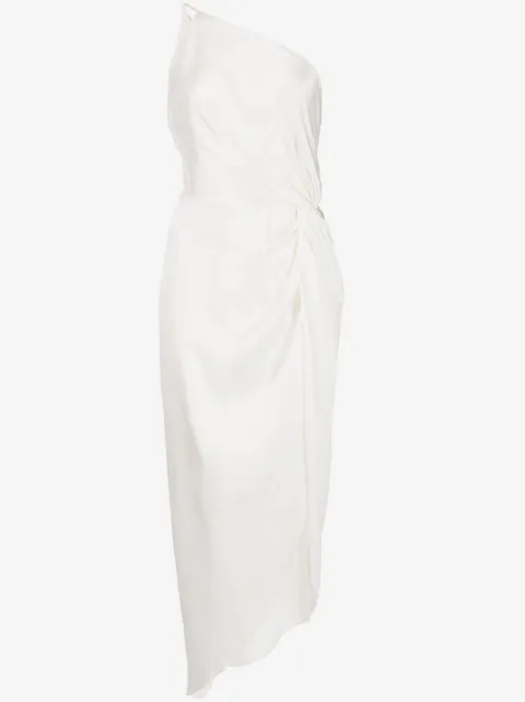 Michelle Mason vestido de seda con detalle de nudo