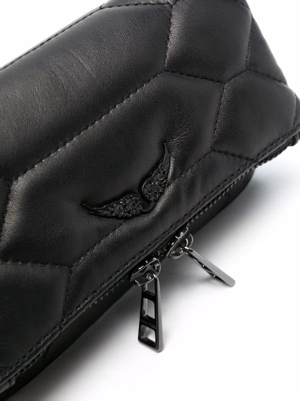 Rock Nano Hobo Bag - Zadig & Voltaire - Black - Leather