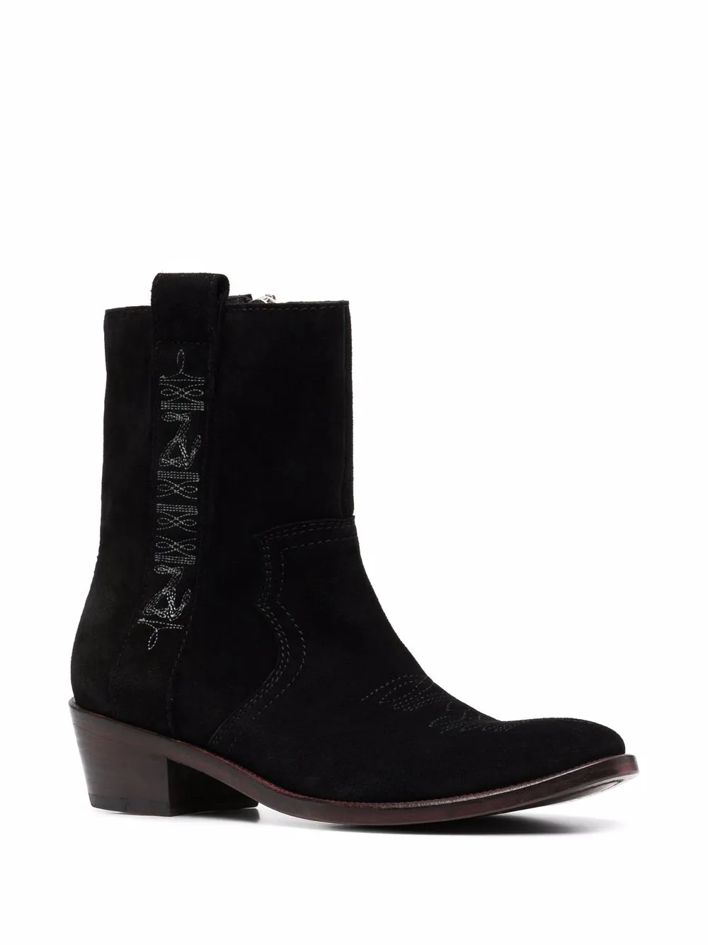 фото Zadig&voltaire ботинки pilar с вышивкой