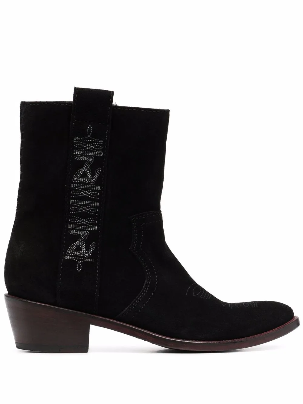 фото Zadig&voltaire ботинки pilar с вышивкой