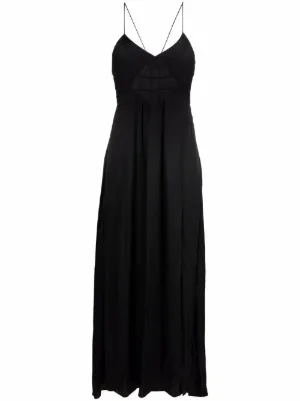 blue maxi ruffle dress Milla Women's Cloudy Blue Tulle Maxi Dress With Ruffled Skirt