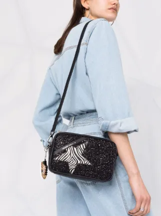 glittered star-patch cross-body bag展示图