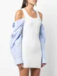 Alexander Wang vestido de tirantes con manga de camisa