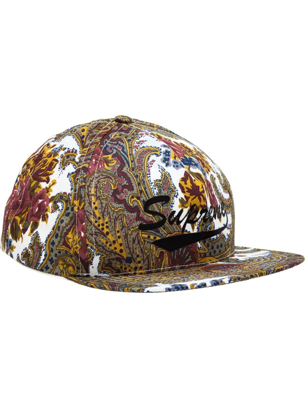 supreme paisley camp cap