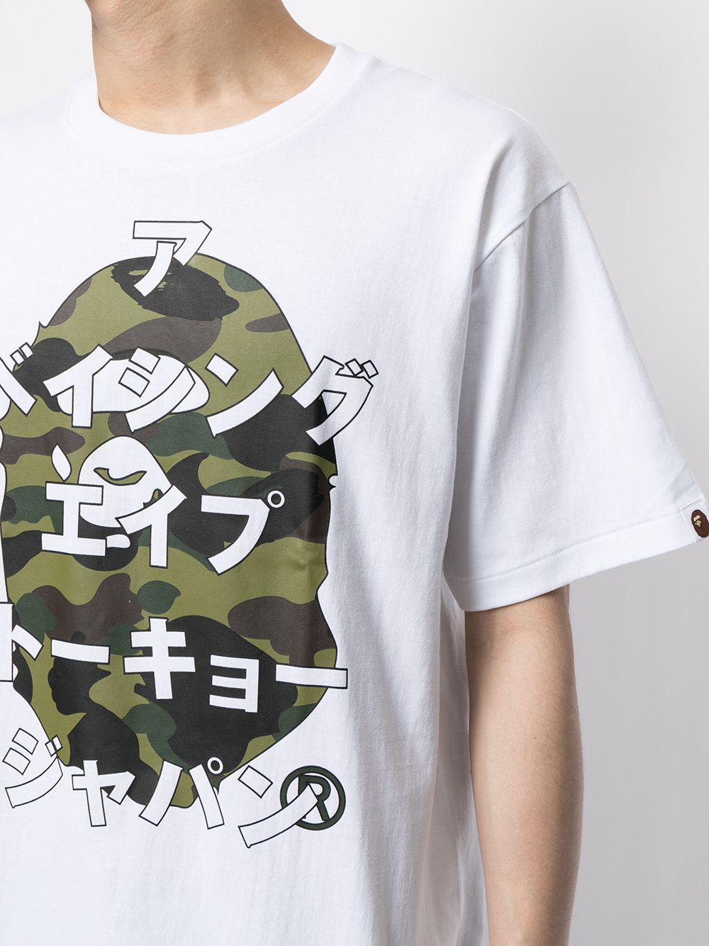 фото A bathing ape® футболка с графичным принтом