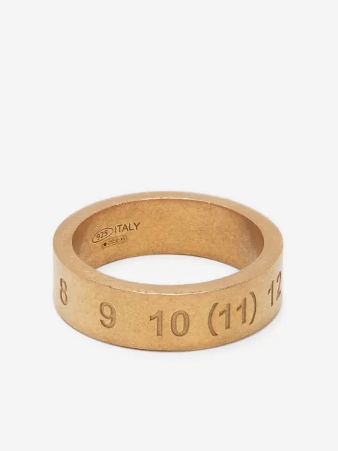 Maison Margiela numbers-motif engraved ring