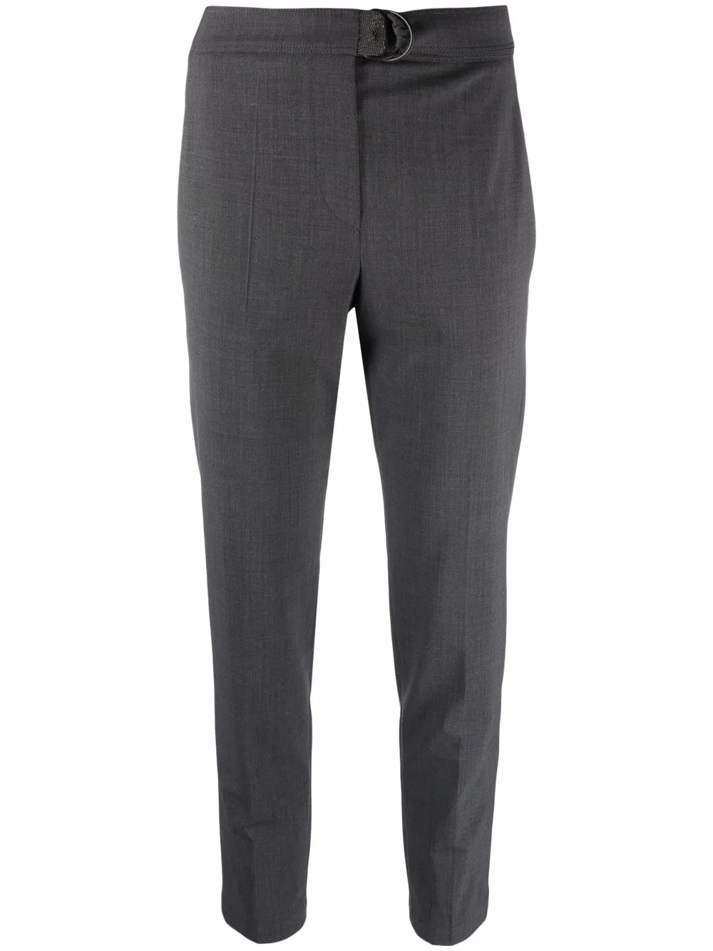 

Brunello Cucinelli pantalones capri con tiro medio - Gris