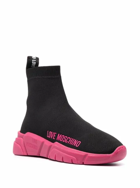 Moschino sock trainers pink Clearance