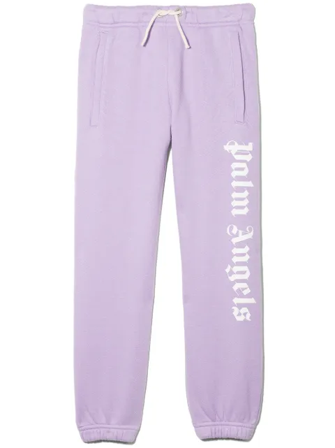 Palm Angels Kids pants con logo estampado