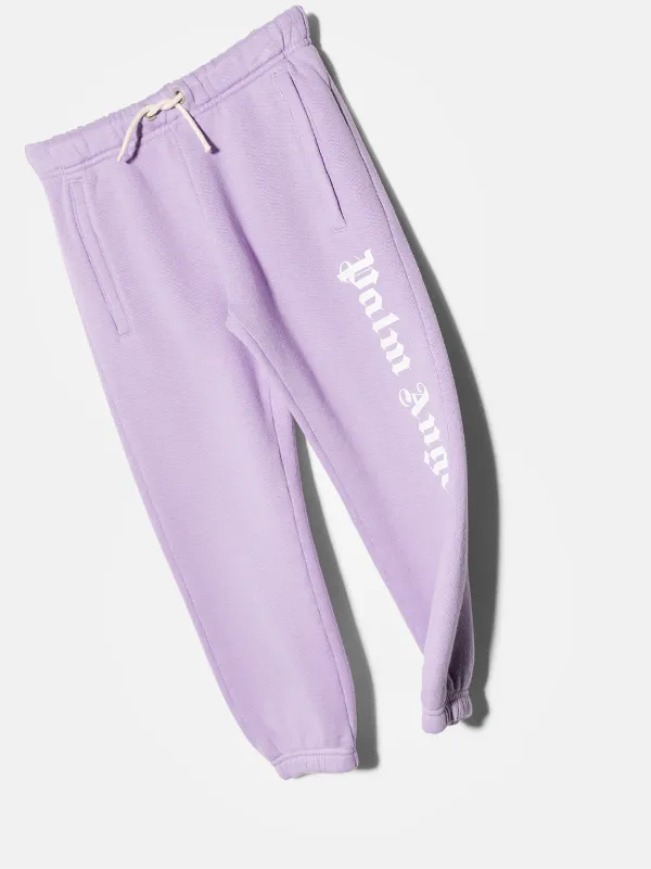 Palm Angels Kids purple logo-print 