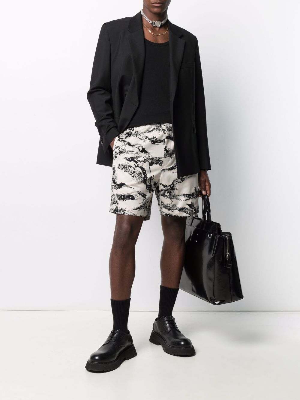 фото Givenchy спортивные шорты с графичным принтом