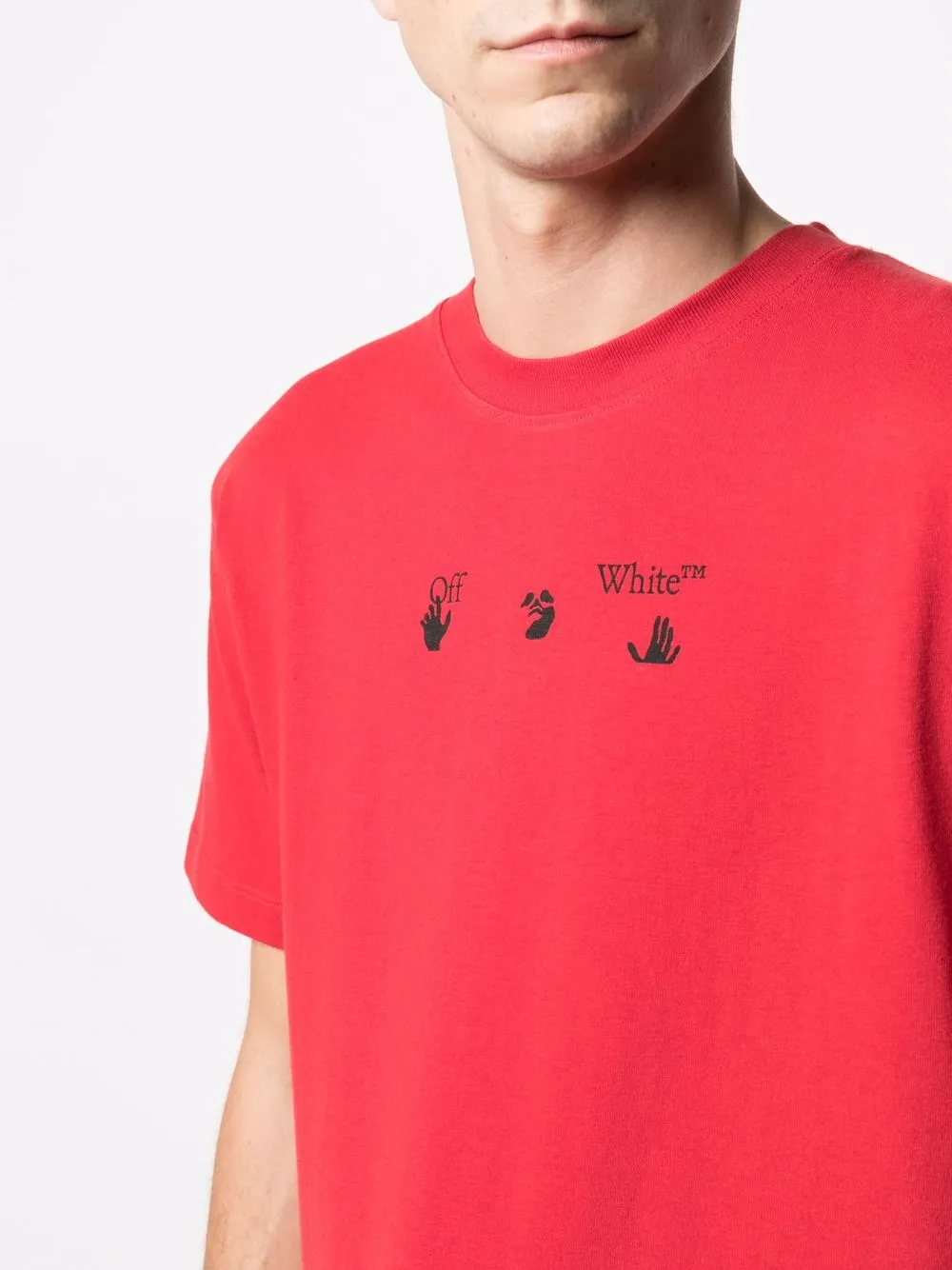 фото Off-white футболка с логотипом marker arrows