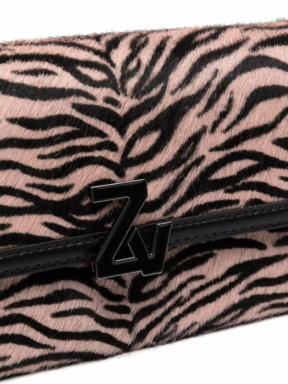 фото Zadig&voltaire сумка на плечо с зебровым принтом